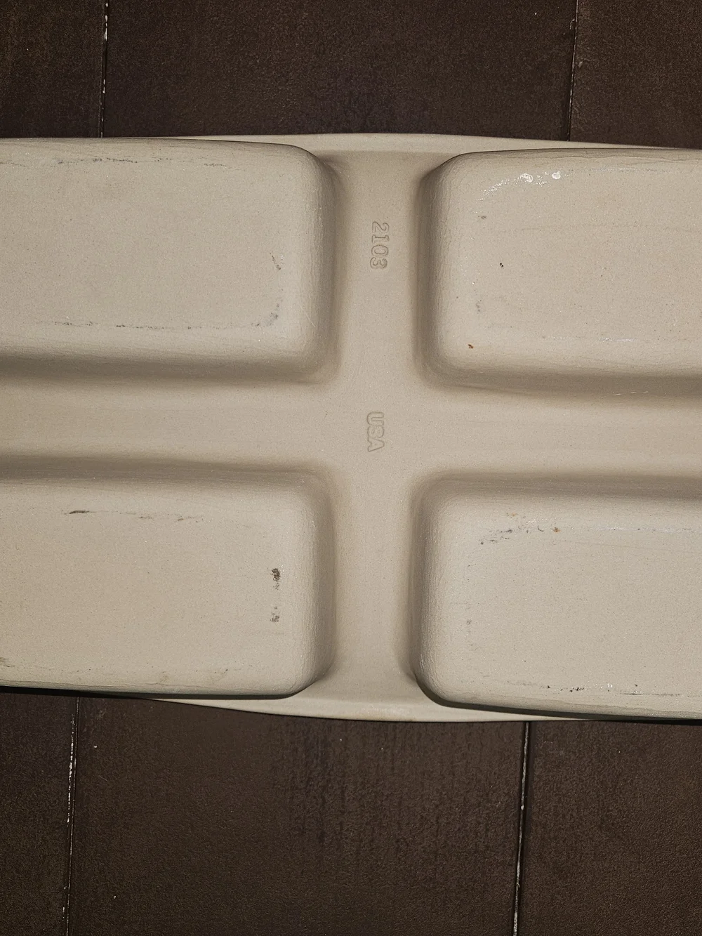 Pampered Chef Family Heritage Collection Mini 4-Loaf Stoneware Baking Pan